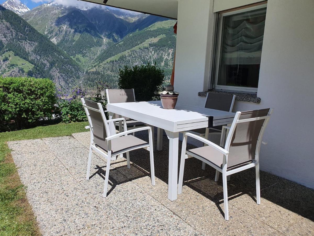 Chalet Schneevogul Grachen Bagian luar foto